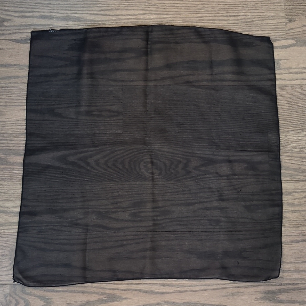 Black Sheer Scarf